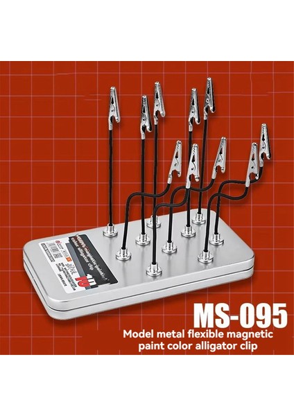 MS095 Esnek Metal Manyetik Klips Depolama Kutusu Model Figür Sprey Kelepçesi Plastik Model Boyama Araçları Hobi Kendin Yap (Yurt Dışından) modelleri