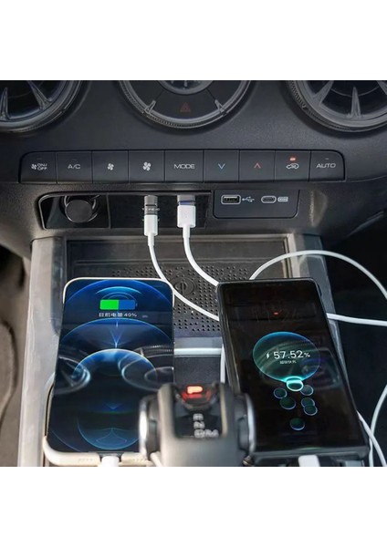 Araba Merkezi Kontrol Hızlı Şarj Genişletme Yuvası 20-24 Tank 300 Süper Hızlı Şarj USB Şarj Aksesuarları Lhd (Yurt Dışından) modelleri