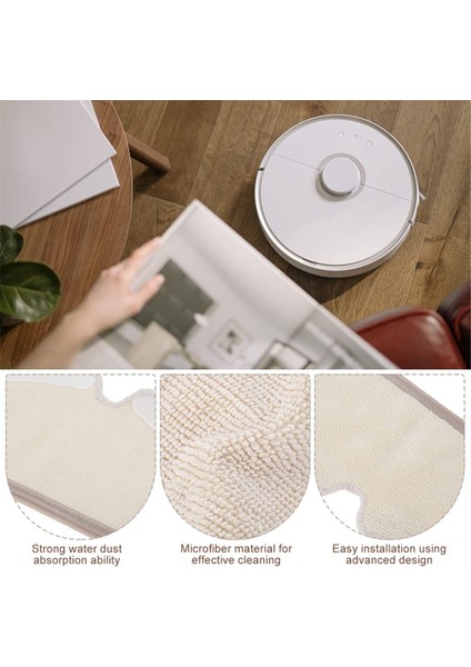 Xiaomi Roborock S5MAX/S6PURE/E5 Mop Aksesuarları Yedek Mop Pedi Için Uygundur (Yurt Dışından) fiyatları