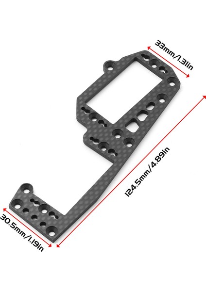 Karbon Fiber Grafit Radyo Plakası Rc Araba Aksesuarları Kyosho MP10 Rc Araba Yükseltme Parçaları Aksesuarları TO-266-MP10 (Yurt Dışından) modelleri