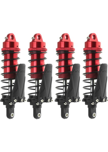 4pc Metal Rc Piggyback Amortisör Delikten Deliğe 90MM 1/10 Rc Paletli Araba Trx-4 Trx4 Eksenel SCX10II D90 CC01, Siyah (Yurt Dışından)