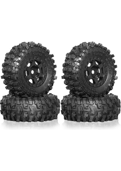 Adet 51MM 1.0 Inç Beadlock Tekerlek Lastiği Seti 1/18 1/24 Rc Paletli Araba TRX4M SCX24 AX24 FCX24 Yükseltme Parçaları Aksesuarları (Yurt Dışından)