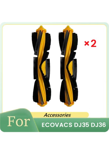 Ecovacs DJ35 DJ36 Süpürge Aksesuarları Için 2 Adet Rulo Fırça (Yurt Dışından)