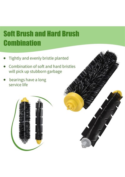 Irobot Roomba 600 ve 700 Serisi 694 692 675 671 614 630 640 645 Elektrikli Süpürge Kılı ve Esnek Çırpıcı Fırça Seti (Yurt Dışından) fiyatları