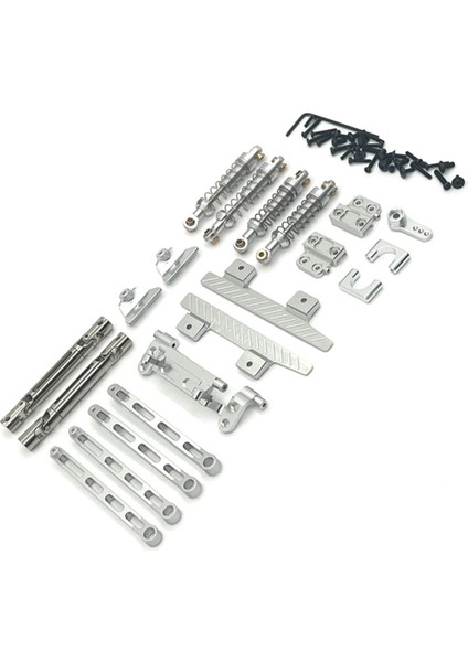 Rc Araba Yükseltme Amortisör Bağlantı Çubuğu 1/12 MN82 LC79 Rc Araba Yükseltme Parçaları Gümüş Için Tahrik Mili Seti Öncesi ve Sonrası (Yurt Dışından)