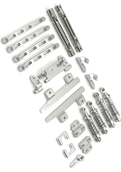 Rc Araba Yükseltme Amortisör Bağlantı Çubuğu 1/12 MN82 LC79 Rc Araba Yükseltme Parçaları Gümüş Için Tahrik Mili Seti Öncesi ve Sonrası (Yurt Dışından) modelleri