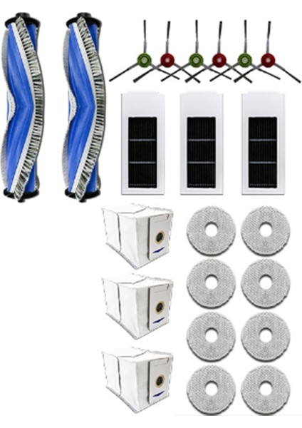 Ecovacs T30PRO/T30MAX Aksesuarları Için Ana Yan Fırça Paspas Bezi Filtre Toz Torbası (Yurt Dışından)