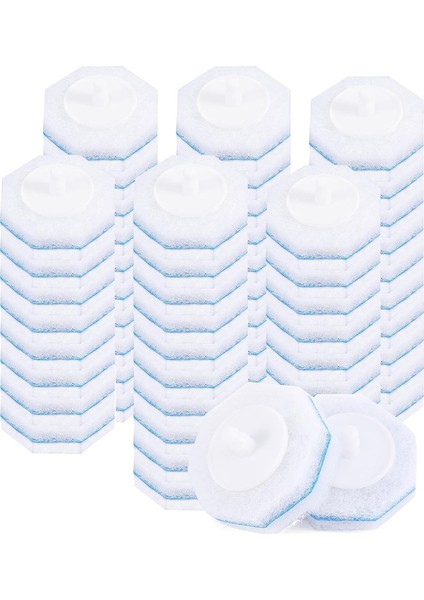 60 Adet Yükseltilmiş Tuvalet Fırçası Çubuğu Tek Kullanımlık Tuvalet Temizleme Çubuğu Başlıkları Uyumlu Çubuk Yedekleri (Yurt Dışından)