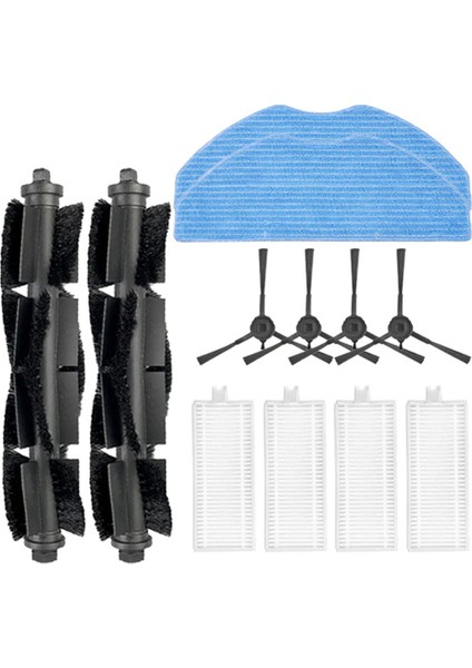 Ezvız Re4 / Re4 Plus / Re5 / Re5 Plus Robot Süpürge Için 12 Adet Ana Yan Fırça Filtresi Paspas Bezi Değiştirilebilir Parçalar (Yurt Dışından)