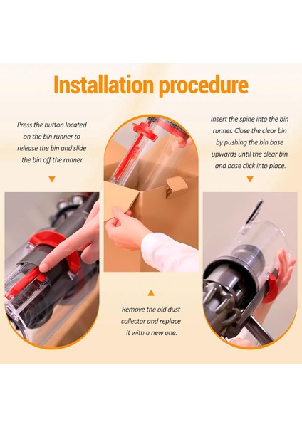 Dyson V10 SV12 Animal ve Absolute Elektrikli Süpürge Aksesuarları Toz Kutusu Filtreli Yedek Parçalar (Yurt Dışından) fırsatları