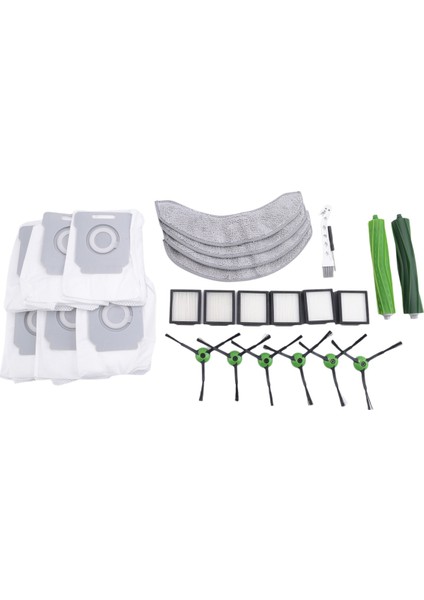 Irobot Roomba Combo J7+ J9+ Robot Süpürge ve Paspas Temizleyici, Filtre, Fırça, Toz Torbası Için Uyumlu Aksesuarlar Yedek Parçalar (Yurt Dışından)
