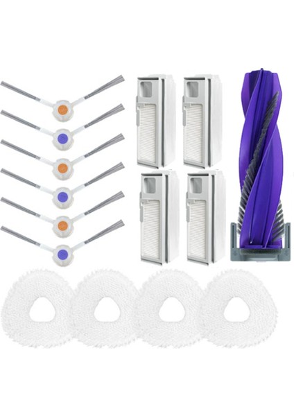 Narwal Freo x Ultra / J4 / J4 Lite Robot Süpürge Için Yedek Parça Ana Yan Fırça Paspas Toz Torbası Filtre Entegre (Yurt Dışından)