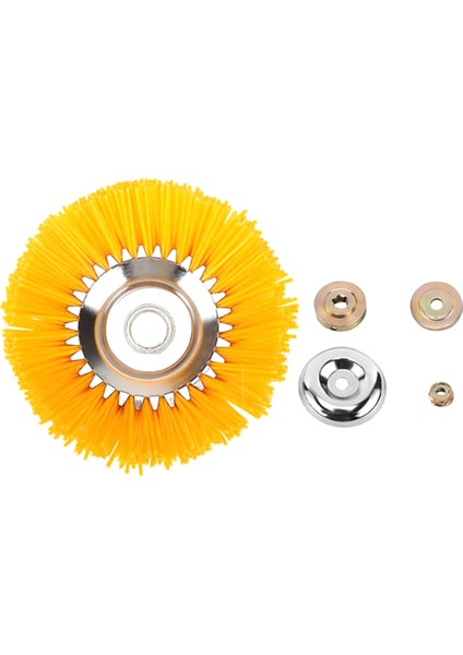 8 Inç Evrensel Çim Düzeltici Başlığı Naylon Tel Tekerlek Düzeltici Fırça Ayıklayıcı Bahçe Yabani Ot Çim Için Döner Yabani Ot Fırçası (Yurt Dışından)