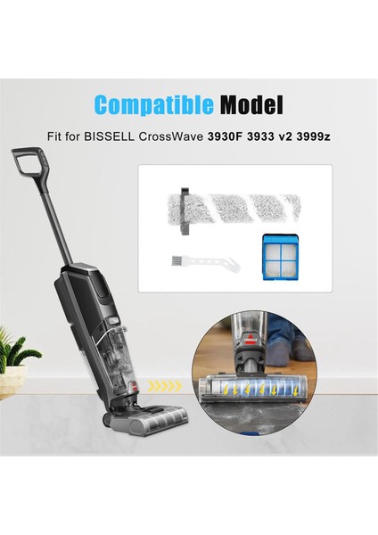 Eureka NEW430BL / Jonr ED12 Elektrikli Süpürge Yedek Parçaları Ana Silindir Fırça ve Sünger Filtreler Için 1 Set (Yurt Dışından) fiyatları