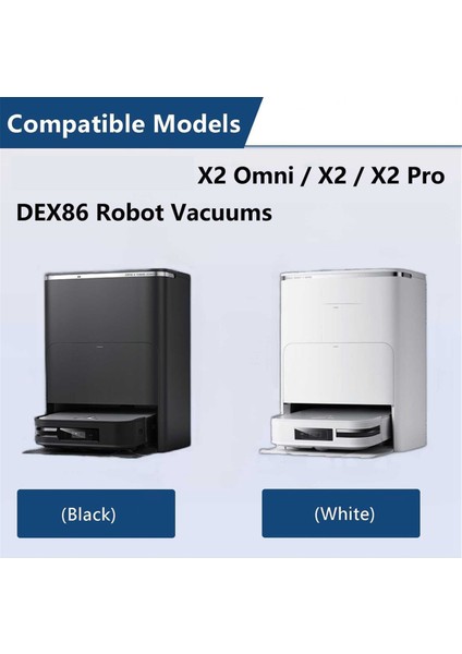 Ecovacs X2 Omni / X2 Pro / X2 Ek Parçası Ana Yan Fırça Kapağı Hepa Filtre Paspas Bezleri Toz Torbası Yedek Parçalar (Yurt Dışından) fırsatları