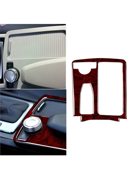 Mercedes Benz W204 2007-2013 W212 2010-2012 Kırmızı Ahşap Desenli Vites Paneli Döşemesi (Yurt Dışından) fiyatları