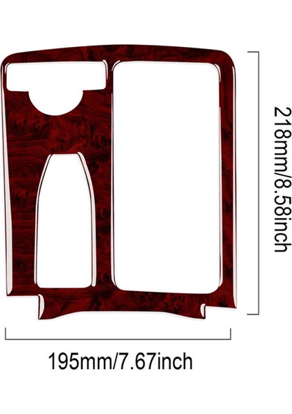 Mercedes Benz W204 2007-2013 W212 2010-2012 Kırmızı Ahşap Desenli Vites Paneli Döşemesi (Yurt Dışından) modelleri
