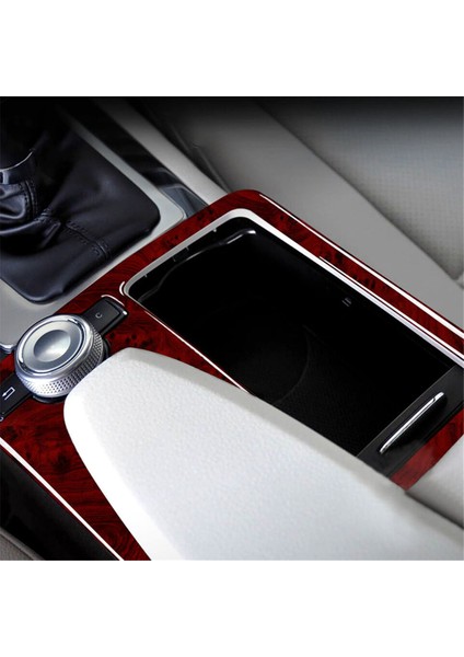 Mercedes Benz W204 2007-2013 W212 2010-2012 Kırmızı Ahşap Desenli Vites Paneli Döşemesi (Yurt Dışından) fırsatları