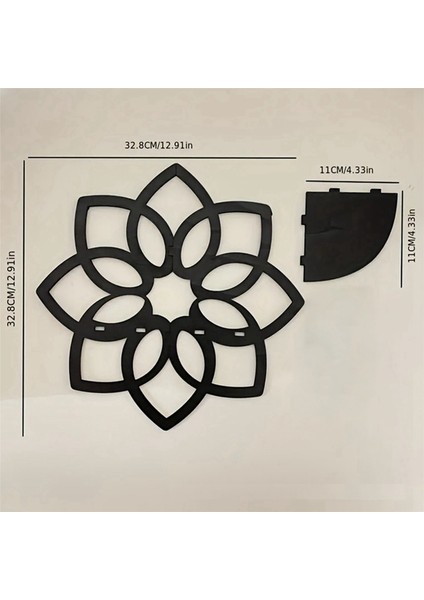 Lotus Köşe Rafları, Ahşap Çiçekler Duvar Köşe Rafları Yüzen Raflar Kristal Sergileme Rafı Boho Duvar Köşe Rafları (Yurt Dışından) fiyatları