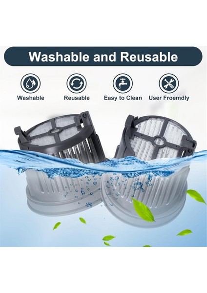 Dreame H14 / H14 Pro / H14 Dual Islak ve Kuru Elektrikli Süpürge Filtreleri Hepa Filtre Değişimi (Yurt Dışından)