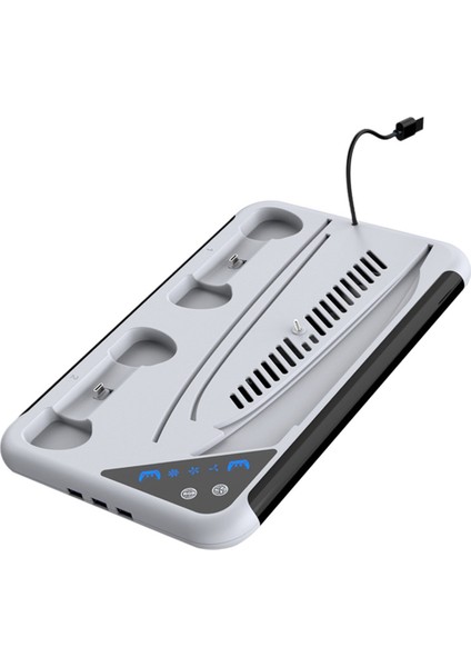 P5 Soğutma Istasyonu Ince Rgb Işıklı Soğutma Fanı Çift Kontrol Cihazı Şarj Cihazı Playstation 5 Oyunu Ps5 Aksesuarları A (Yurt Dışından) fiyatları