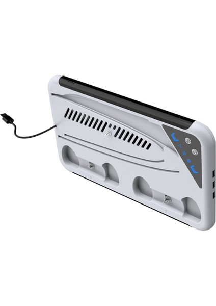 P5 Soğutma Istasyonu Ince Rgb Işıklı Soğutma Fanı Çift Kontrol Cihazı Şarj Cihazı Playstation 5 Oyunu Ps5 Aksesuarları A (Yurt Dışından) modelleri