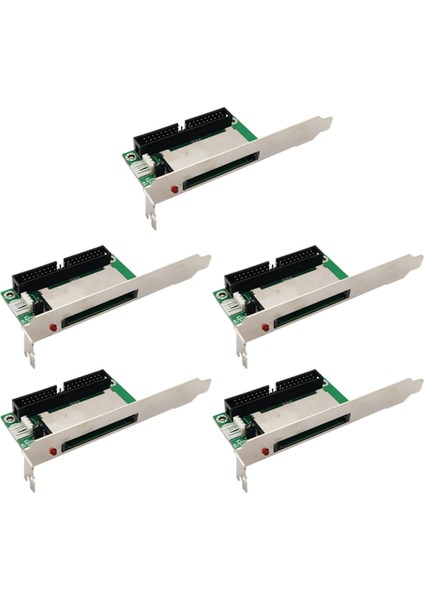 Adet 40-Pin Cf Compact Flash Kart 3.5 Ide Dönüştürücü Adaptör Pci Braket Arka Panel (Yurt Dışından)
