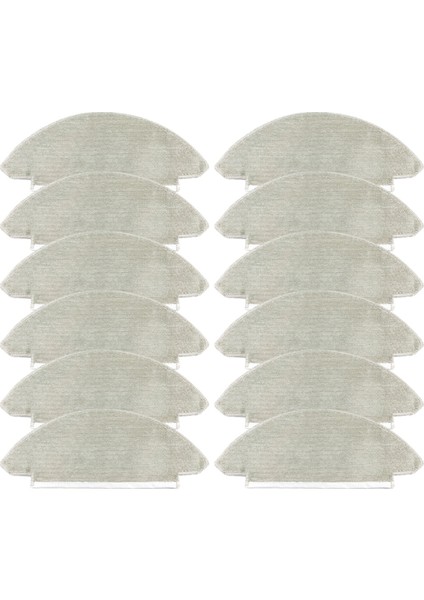 12 Adet Yıkanabilir Paspas Bezi Vıomı Alpha 2 Pro Robot Süpürge Yedek Aksesuarları Paspas Pedleri Paçavralar (Yurt Dışından)