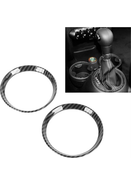 Araba Bardak Tutucu Panel Trim Halkası Araba Iç Mekanı Mini Cooper R54 R56 Clubman R55 Crossover R60 Lhd Için Uygun (Yurt Dışından)