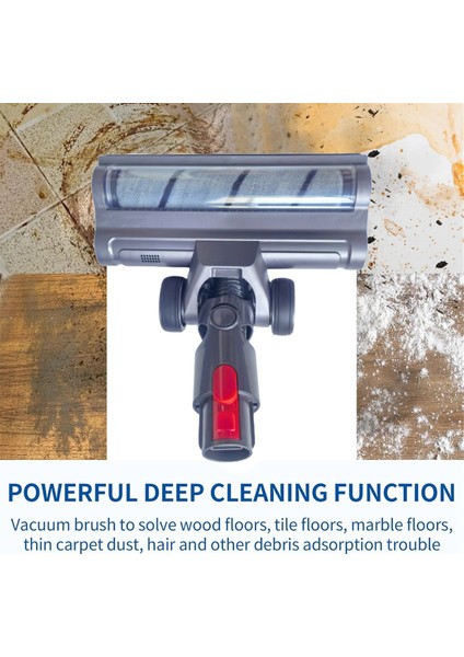 Dyson V15 V11 V10 V8 V7 Vakum Aparatı Yumuşak Silindir Fırça Başlığı Toz Algılama Işığı ile Sert Ahşap Temizleyici (Yurt Dışından) fırsatları