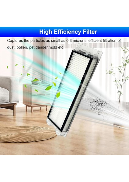 Roborock Q5, Q5+, Q5 Plus Elektrikli Süpürge Hepa Filtresi 8 Paket Q5 Filtre Yedek Parçası (Yurt Dışından) fırsatları