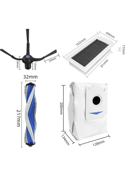 Ecovacs Sweeper X5 Pro Ana Yan Fırça Bulaşık Bezi Toz Torbası Filtre Elektrikli Süpürge Aksesuarları (Yurt Dışından) fiyatları