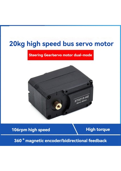 Otobüs Servo Motor 20KG.CM Yüksek Tork 360 Derece Manyetik Kodlayıcı Seri Otobüs Servo Robotlar Için Dıy (Yurt Dışından)