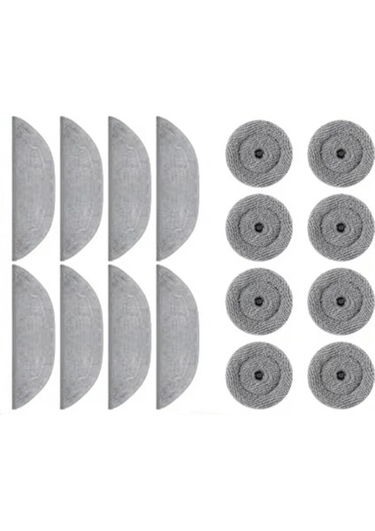 Roborock S8 Maxv Ultra/ G20S Robot Süpürge 16 Adet Mop Ped Yedekleri Çift Sonik Titreşim Modülleri Kenar Mop Pedleri (Yurt Dışından) fiyatları