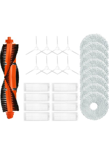 Xiaomi Robot Vacuum X20 / Xiaomi Mijia Self-Cleaning Robot 2 / C101 Ana Yan Fırça Hepa Filtre Paspas Bezleri Parçaları (Yurt Dışından)