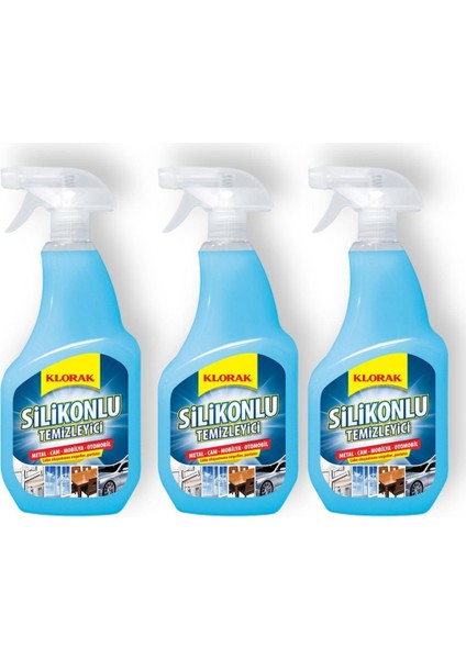 Silikonlu Temizleyici 800 ml 3 Adet