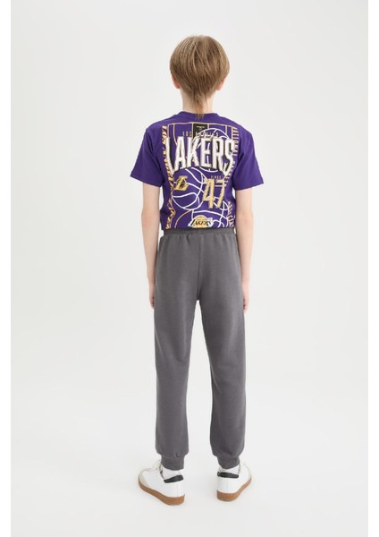 Erkek Çocuk NBA Los Angeles Lakers Beli Paçası Lastikli Cepli Eşofman Altı D9558A825SP