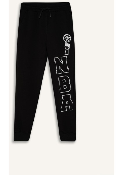 Erkek Çocuk NBA Wordmark Beli Lastikli Eşofman Altı D9559A825SP
