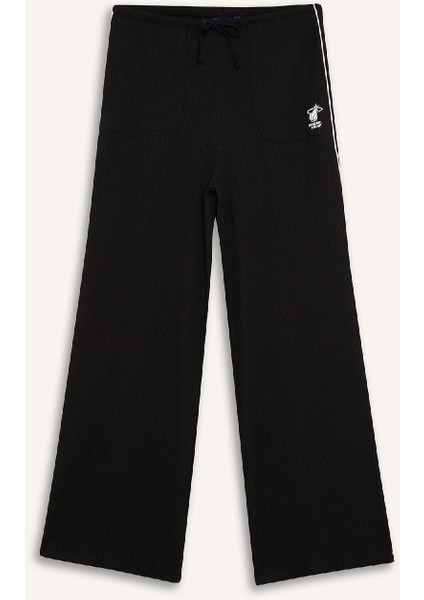 Nba Miami Heat Wide Leg Çift Cepli Geniş Paça Standart Boy Krinkıl Kumaş PANTOLON D8804AX25SP