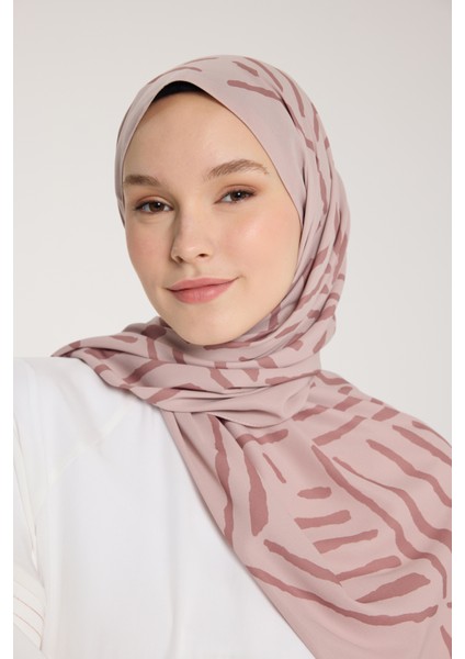 Pure Tone Şal - V Desen - Latte - Nude modelleri