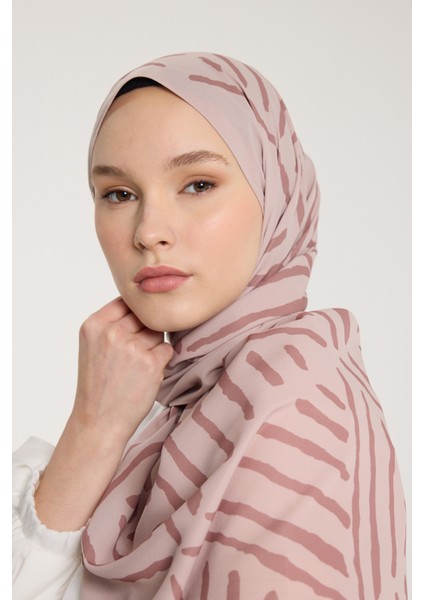 Pure Tone Şal - V Desen - Latte - Nude fırsatları