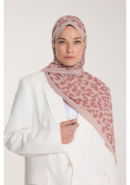 Pure Tone Şal - Leopar Desen - Latte - Nude fiyatları