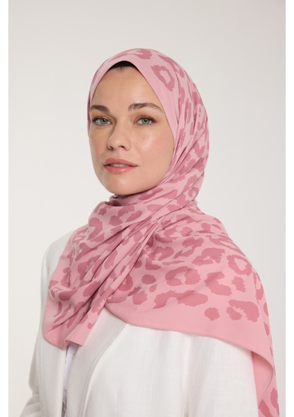 Pure Tone Şal - Leopar Desen - Pembe - Gülkurusu modelleri