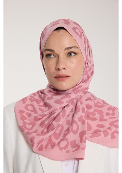 Pure Tone Şal - Leopar Desen - Pembe - Gülkurusu fırsatları