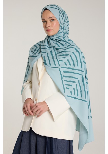Pure Tone Şal - V Desen - Su Yeşili - Yeşil modelleri