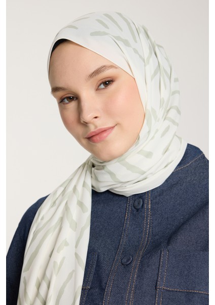 Pure Tone Şal - V Desen - Fildişi - Çağla fırsatları