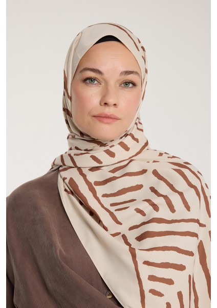 Pure Tone Şal - V Desen - Bej - Kahve fiyatları