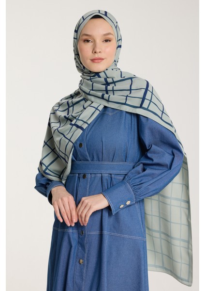 Pure Tone Şal - Kare Desen - Çağla - Laci modelleri