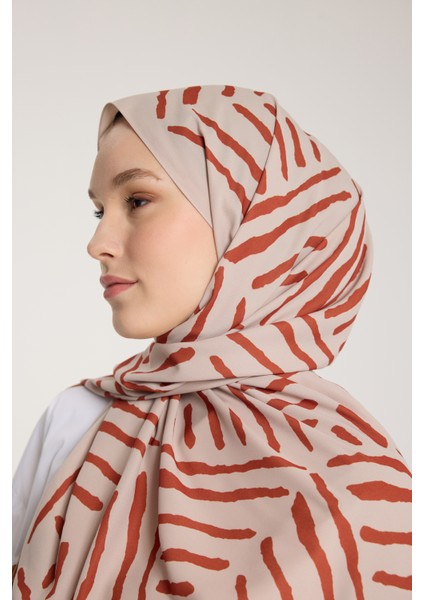 Pure Tone Şal - V Desen - Taş - Kiremit fiyatları