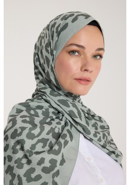Pure Tone Şal - Leopar Desen - Çağla - Koyu Çağla modelleri